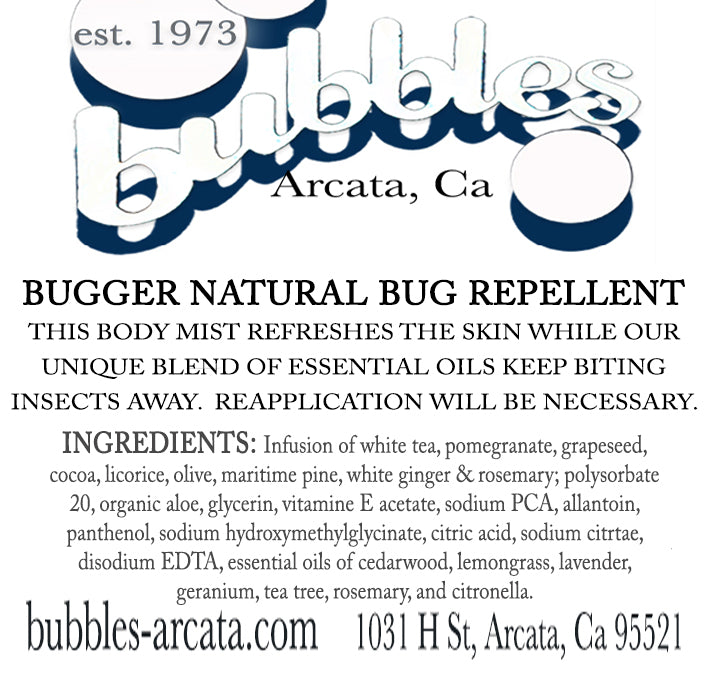 Bugger Spray Natural Bug Repellent