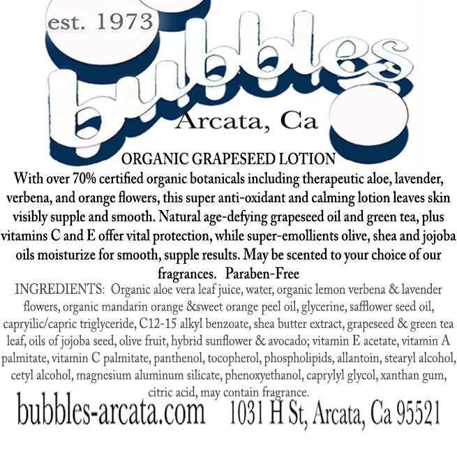 Organic Grapeseed Lotion