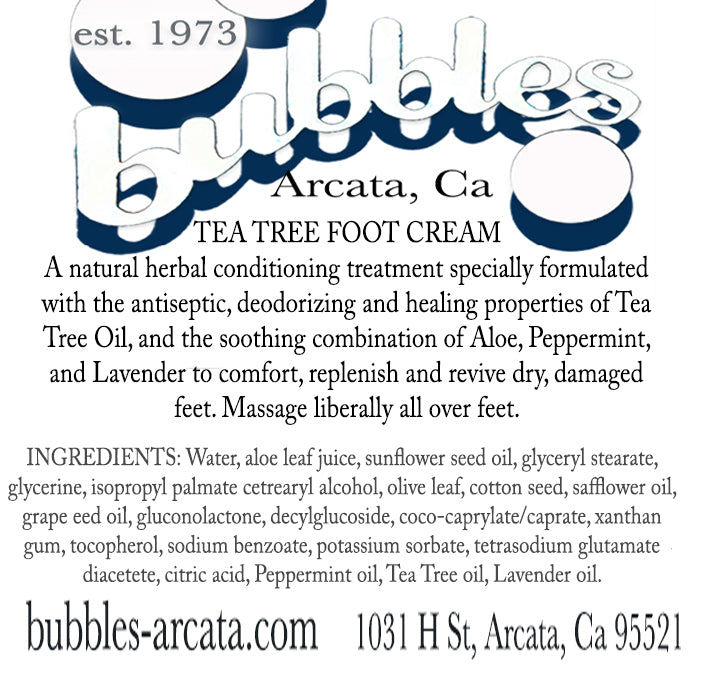 Tea Tree Oil Foot Cream