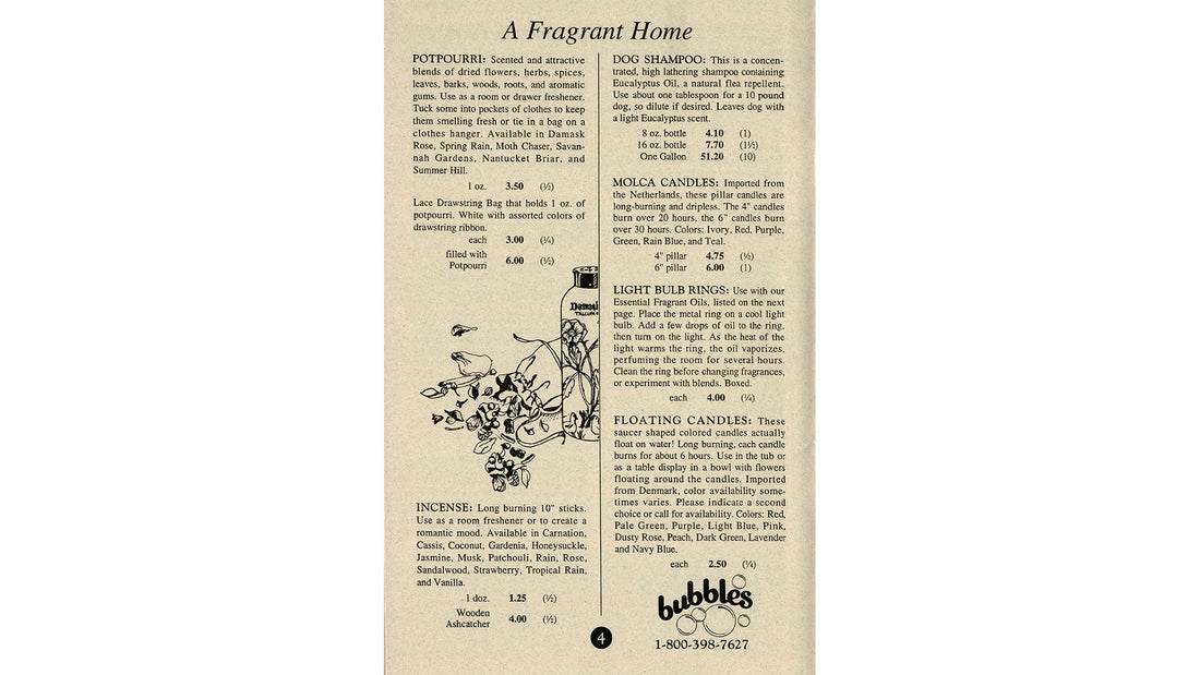 1994 Bubbles Catalog Excerpt - A Fragrant Home